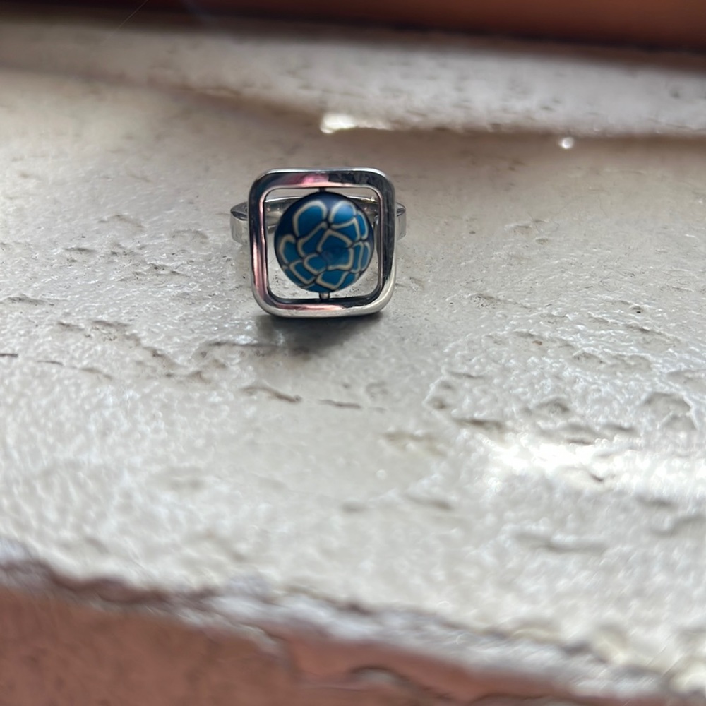 Rare vintage Swatch Bijoux spinner ring, size 8